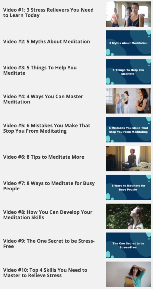 Meditation for Busy People Nano Course